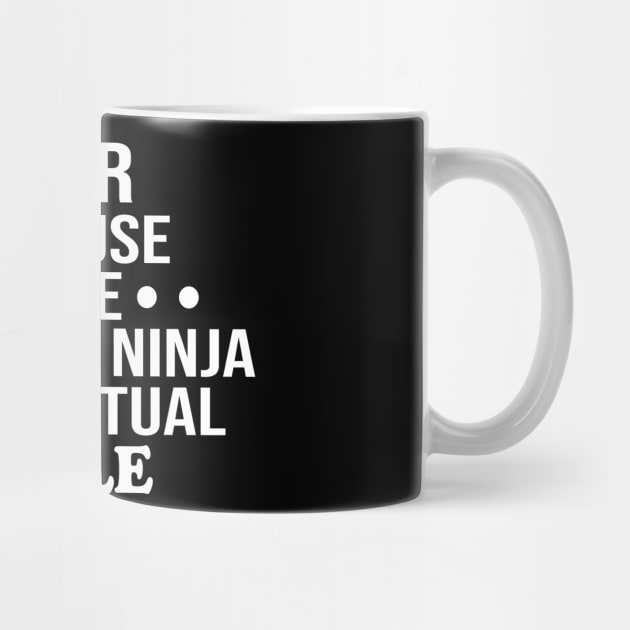 teacher only because full time multitasking ninja is not an actual job title teacher gift by T-shirt verkaufen